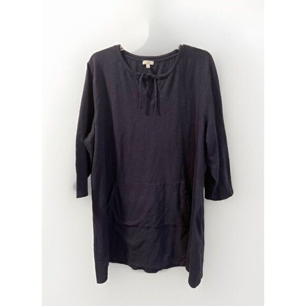 Talbots Woman Beach Swim‎ Cover Up Dress Navy Knit Sz 3X